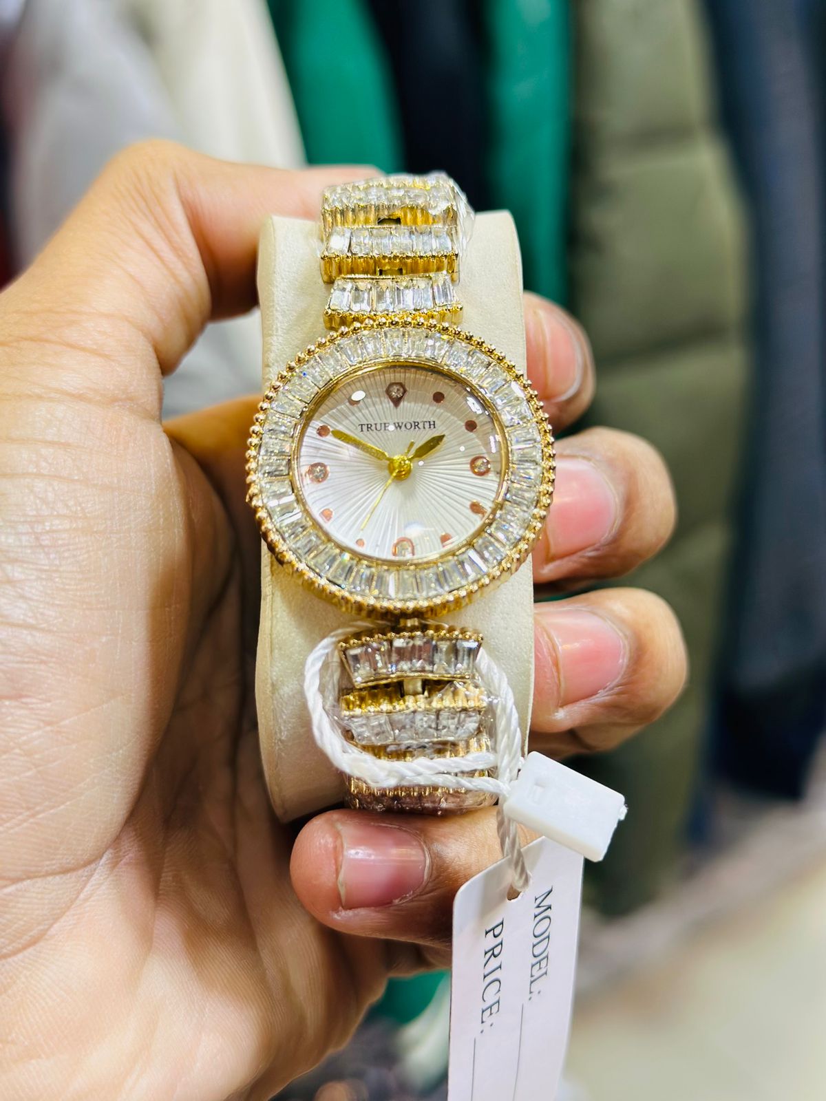 True Worth Ladies Stone Watch