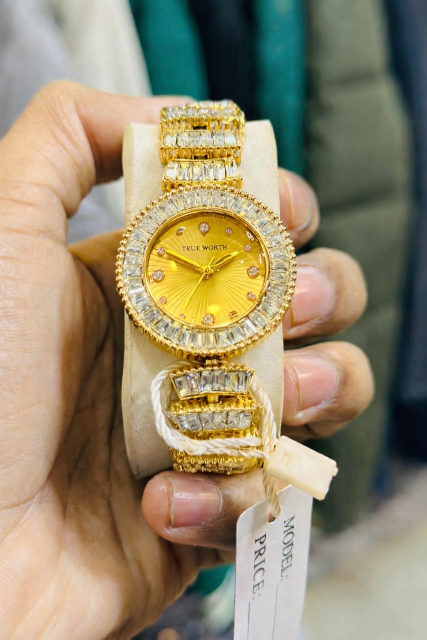 True Worth Ladies Stone Watch