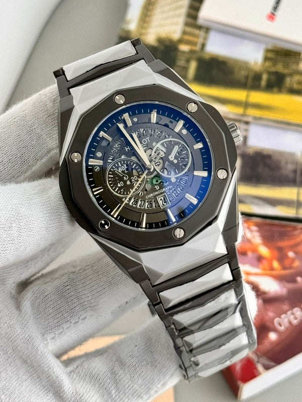 HUBLOT – Men's Watches STAINLESS STEEL DIAMOND CUT