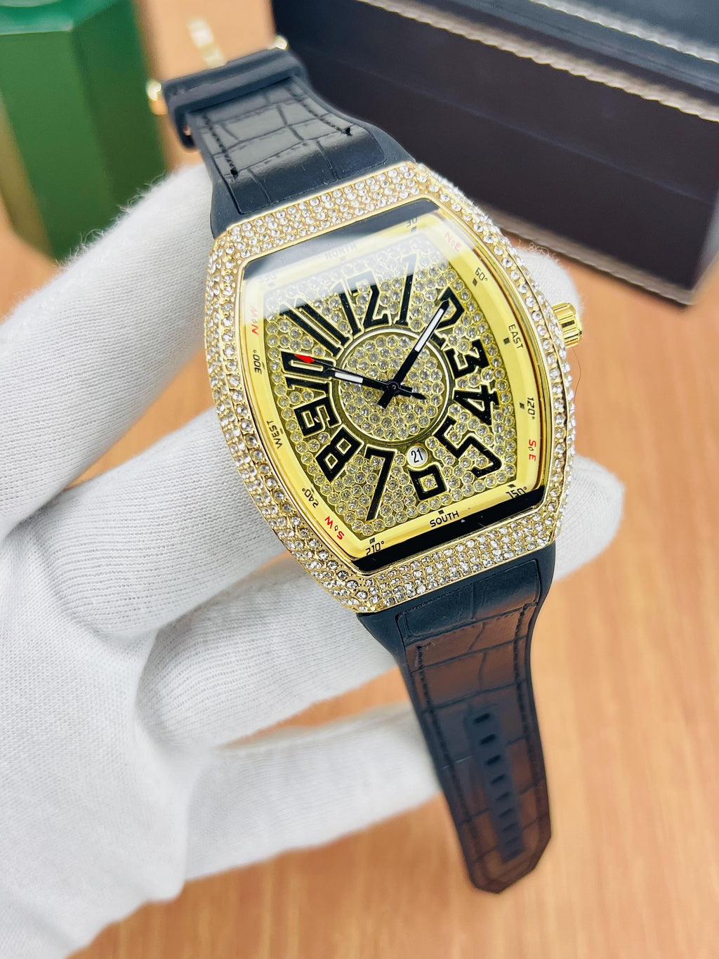 FRANCK MULLER – Full Stone Black Gents - RavaLuxe