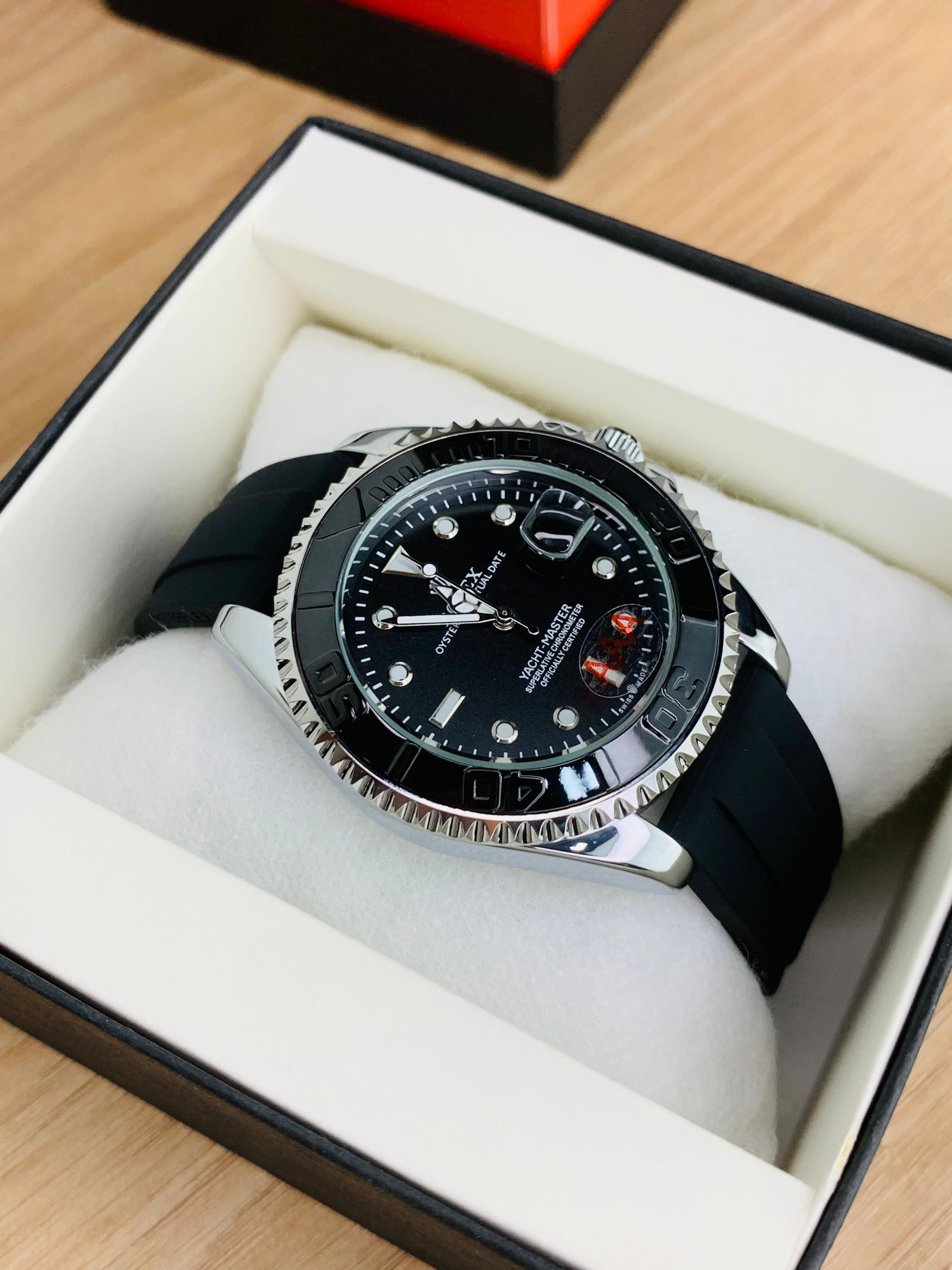 Rolex Yacht-Master watch Black Silver
