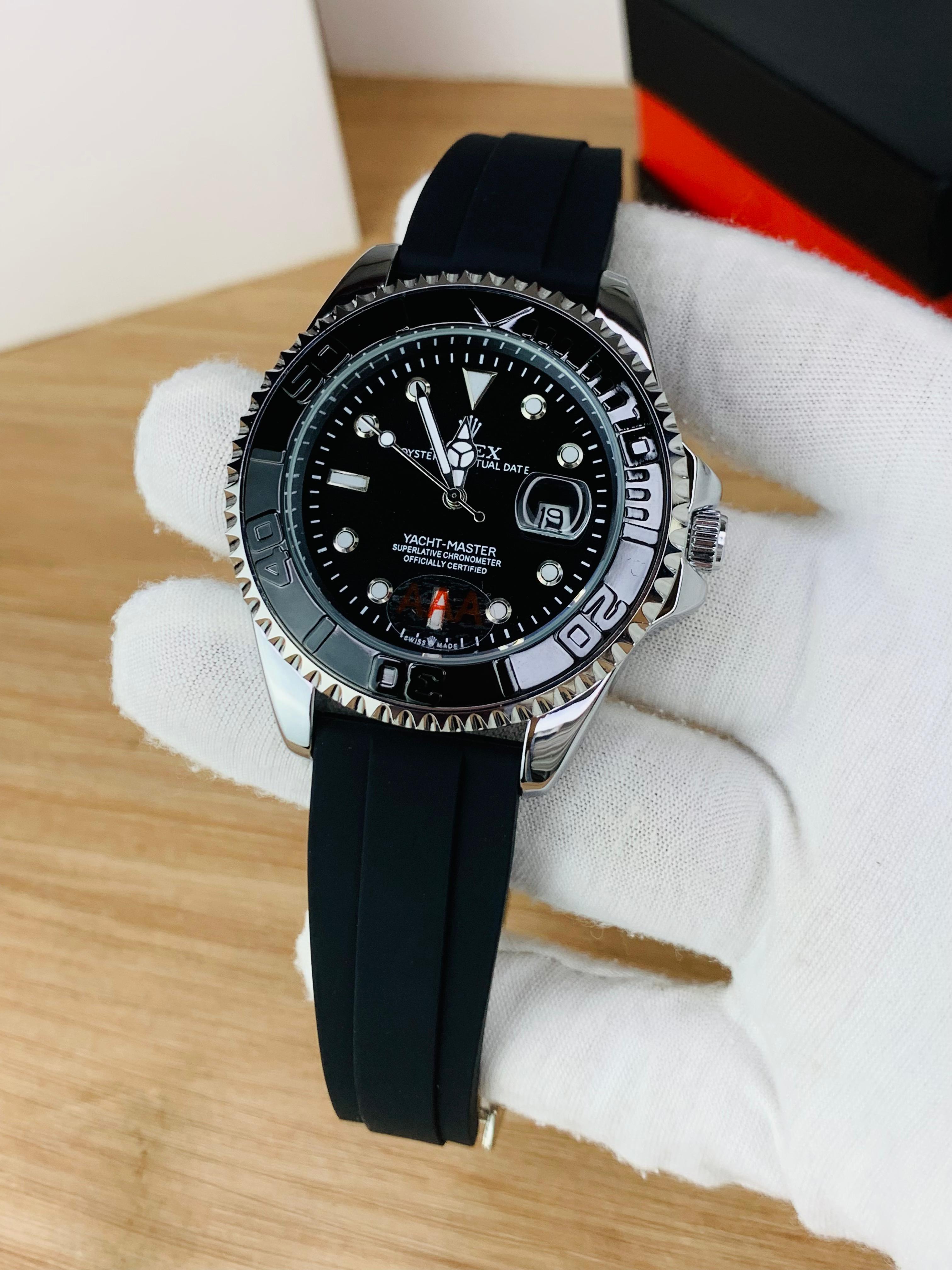Rolex Yacht-Master watch Black Silver