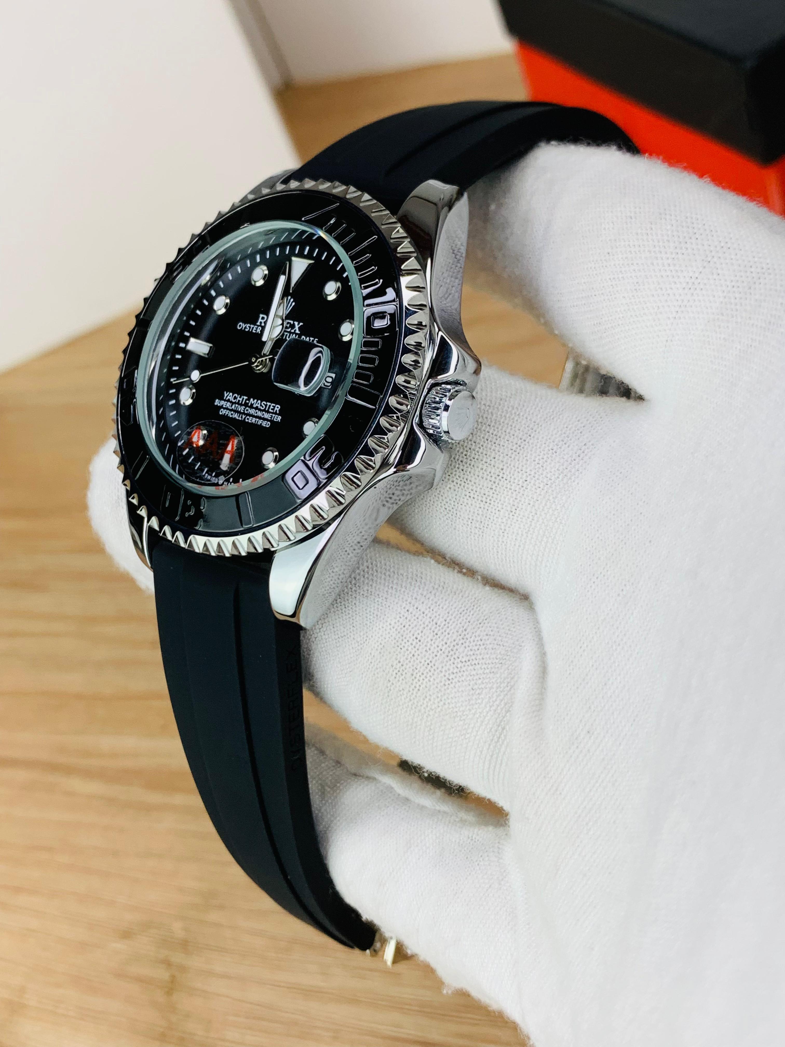 Rolex Yacht-Master watch Black Silver
