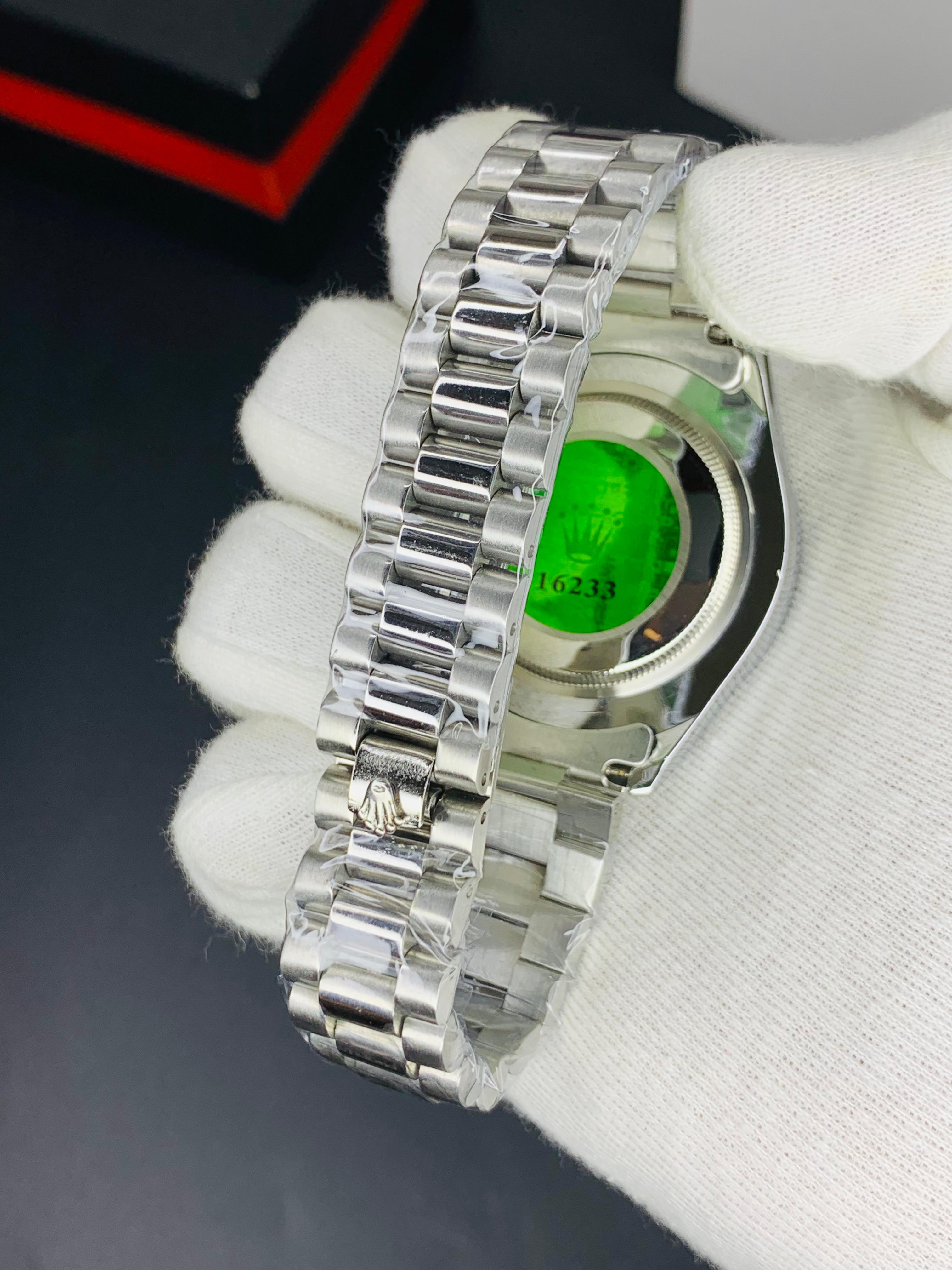 Rolex Premium Stone Model Silver