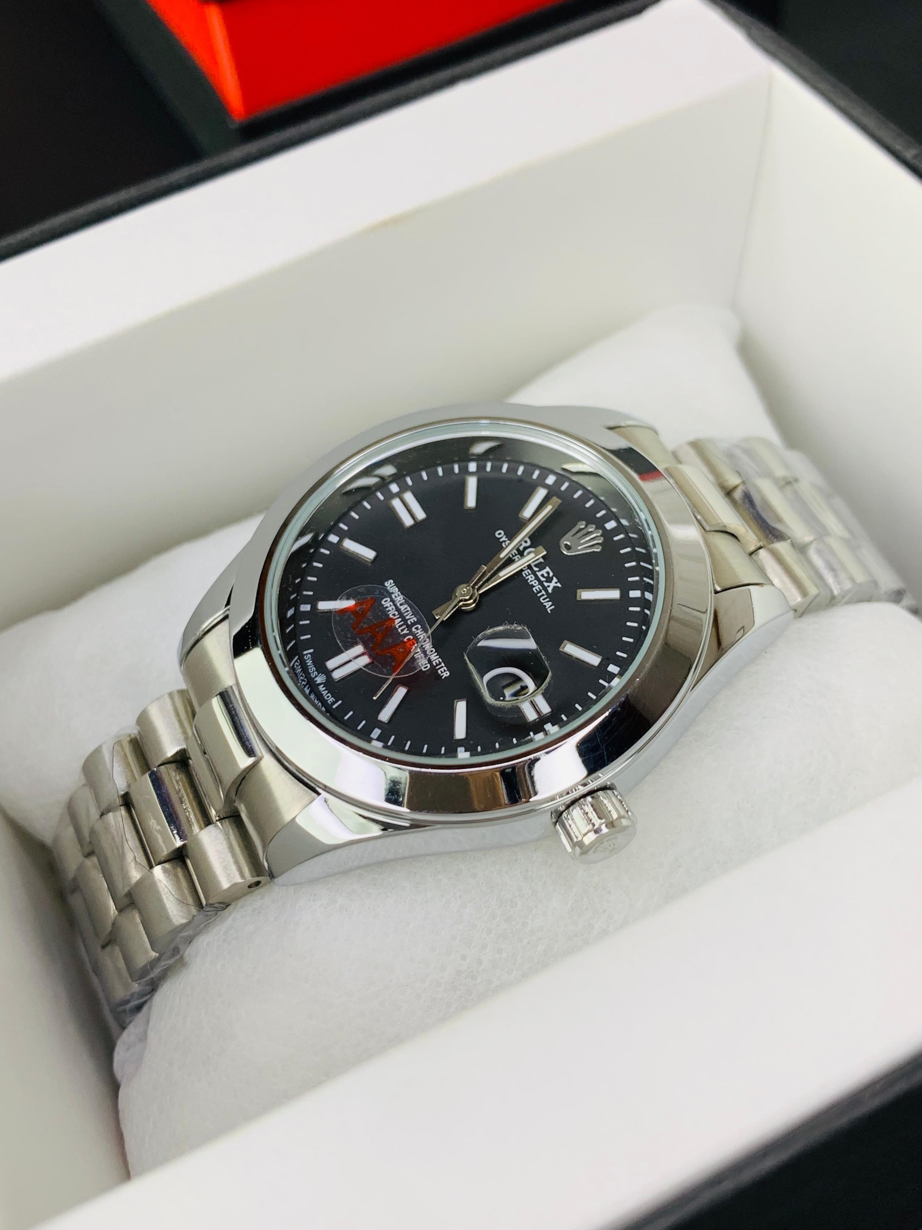 Rolex Premium Stone Model Silver