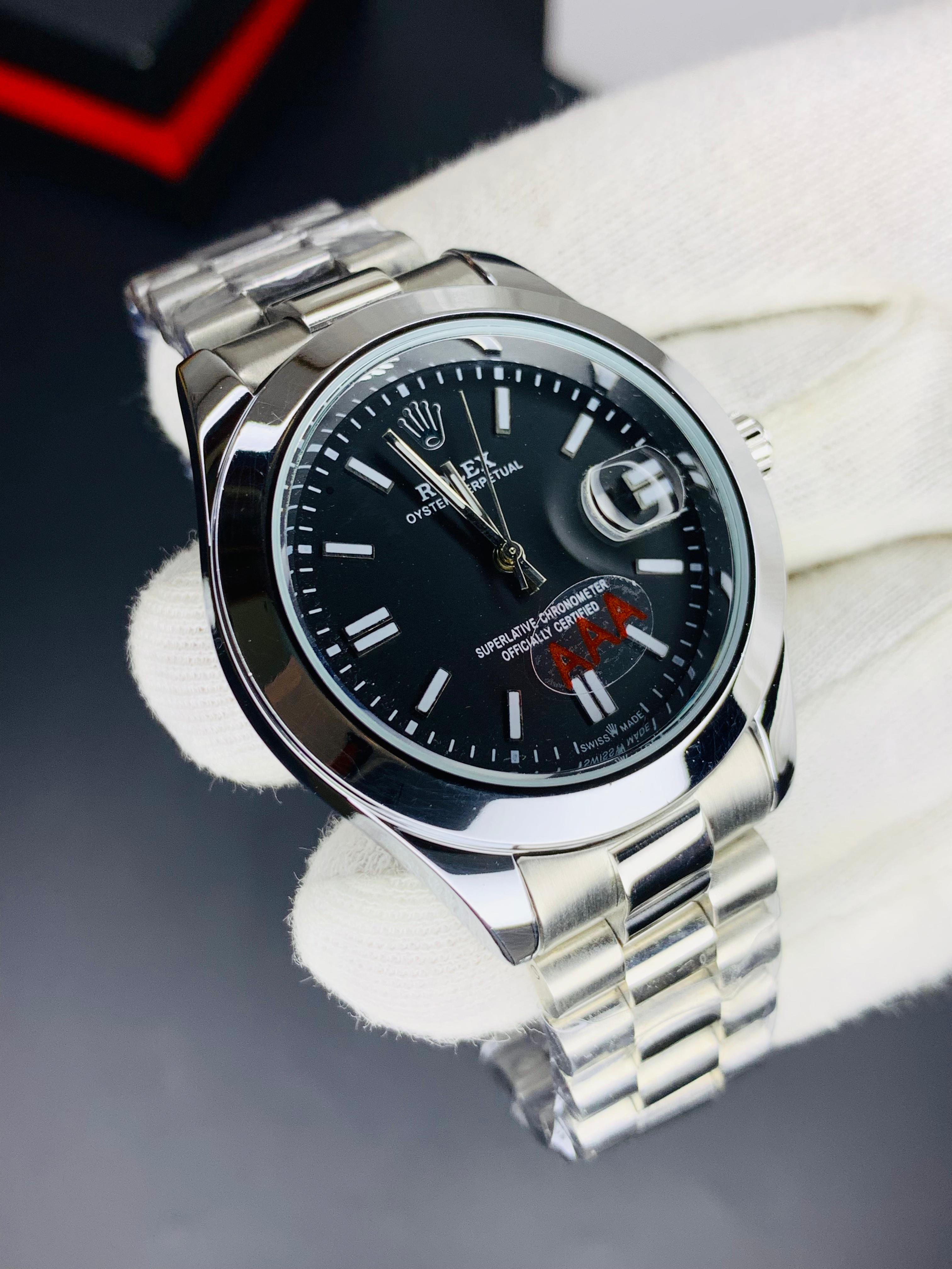 Rolex Premium Stone Model Silver