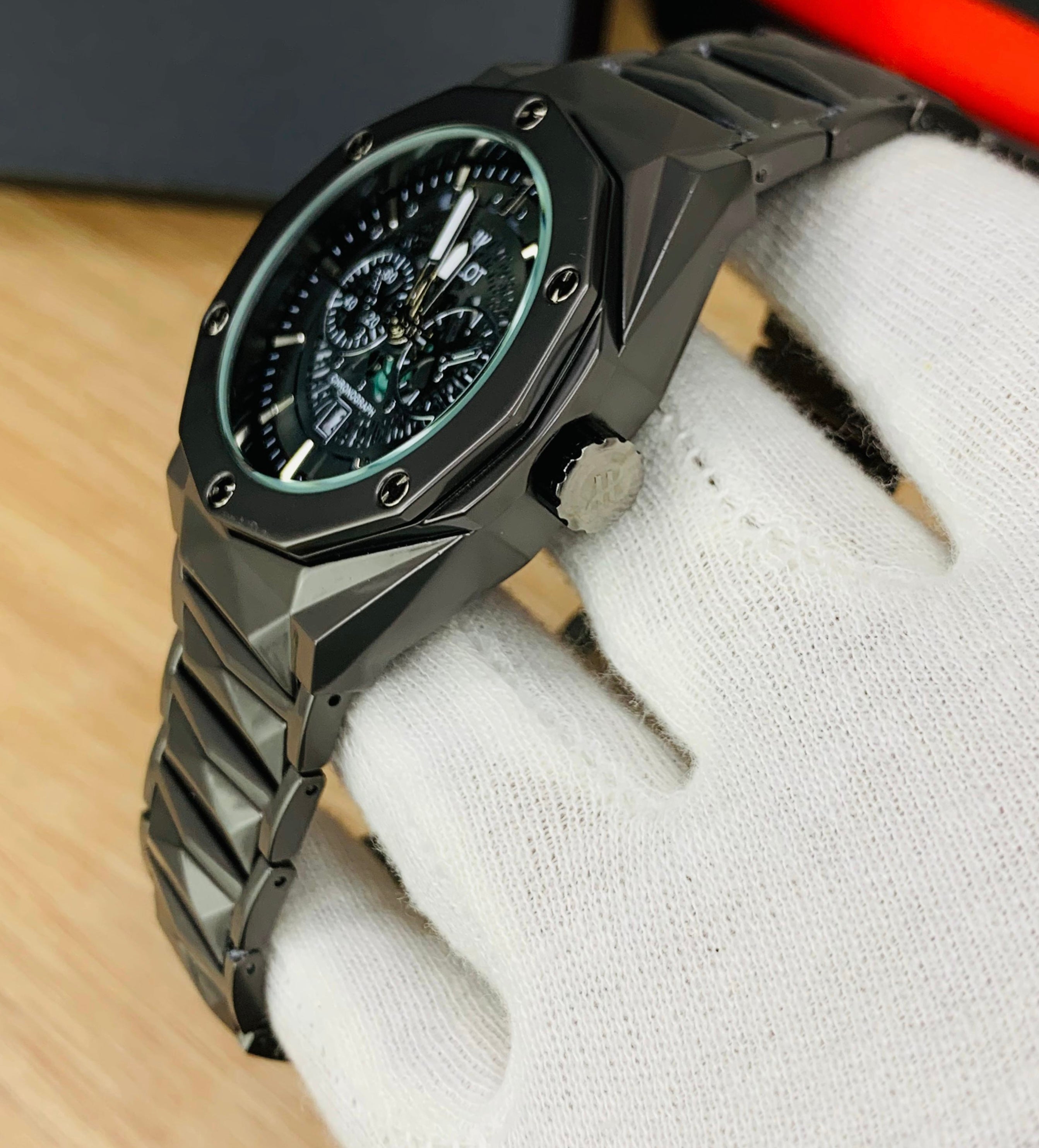 HUBLOT – Men's Watches STAINLESS STEEL DIAMOND CUT