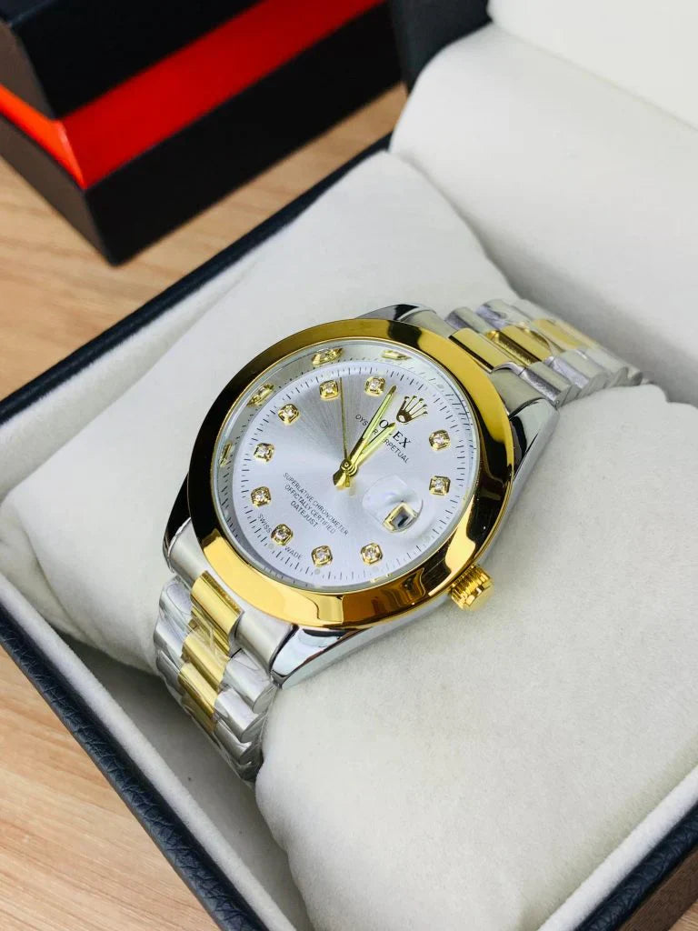 Rolex Premium Stone Model (Two Tone Gold)