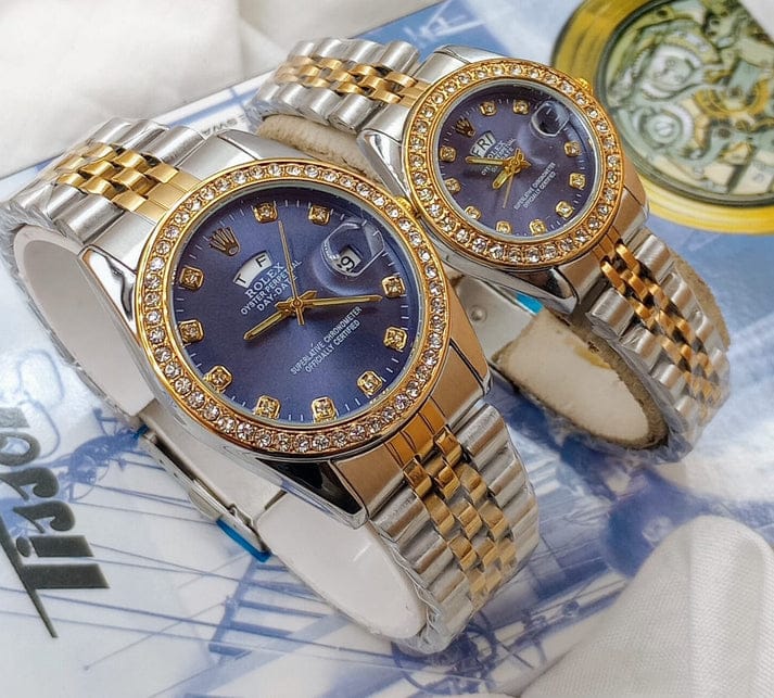 Premium Day Stone Couple Watches
