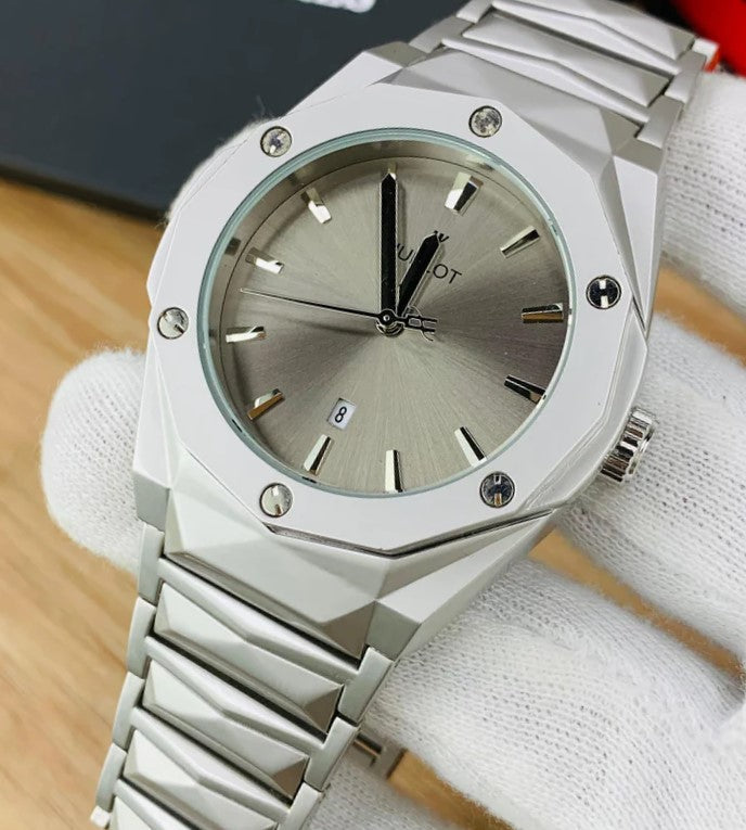 HUBLOT – Men's Watches SILVER DIAMOND CUT