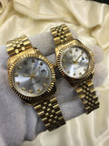 Premium Day Date Two Tone Couple Watches