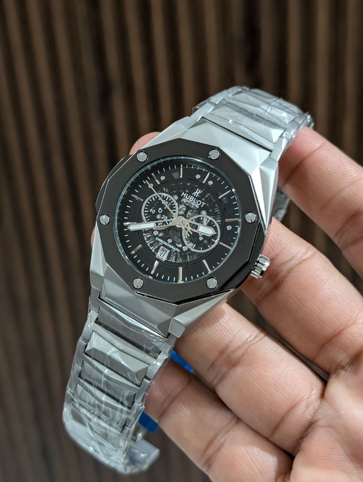 HUBLOT – Men's Watches STAINLESS STEEL DIAMOND CUT