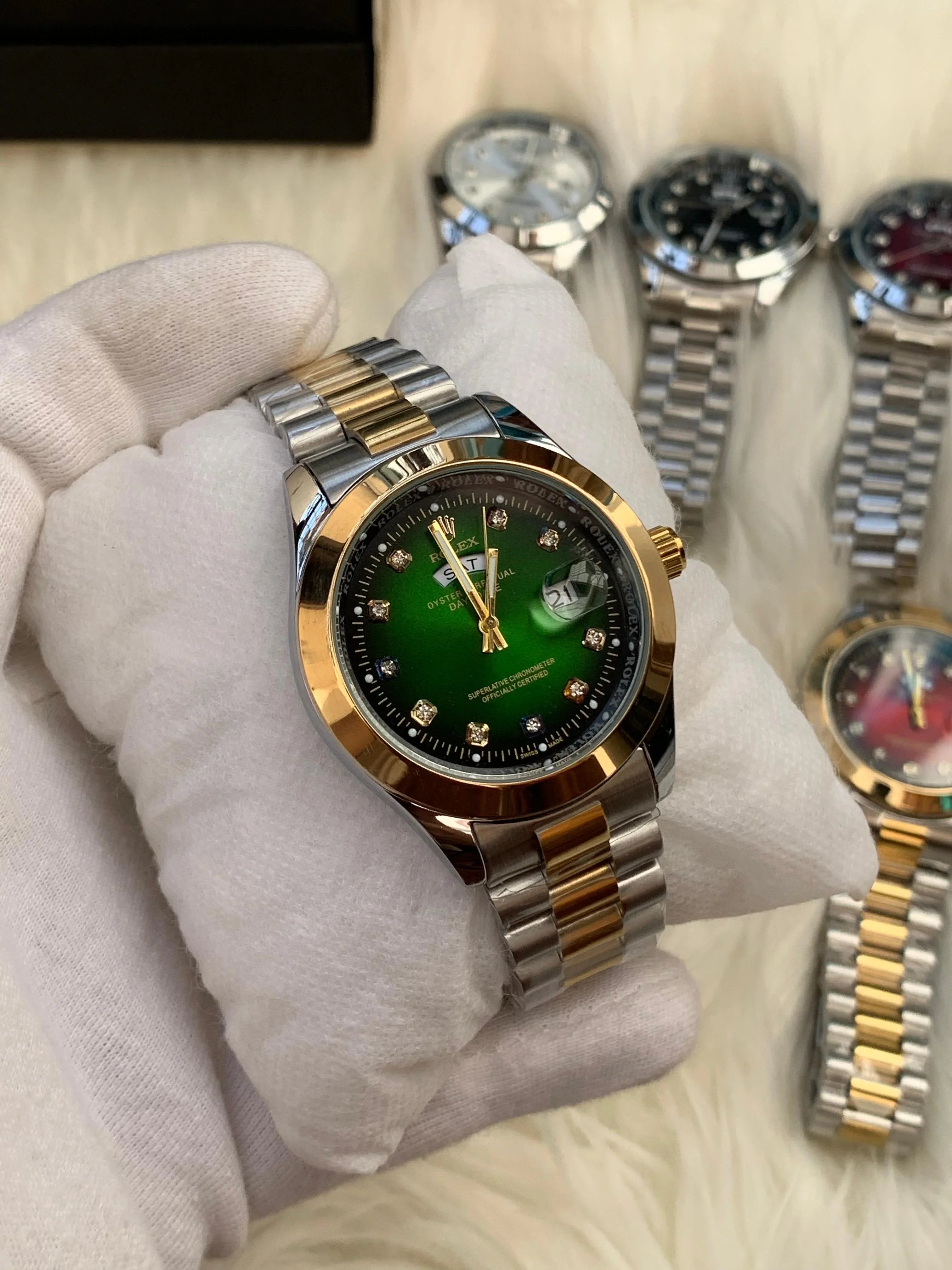 Rolex Premium Stone Model Gold